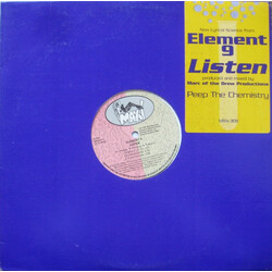 Element 9 Listen USED VINYL 12INCH 33 S RPM