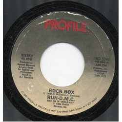 Run-DMC Rock Box VINYL 7" USED