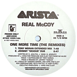Real McCoy One More Time (The Remixes) Vinyl 12" USED
