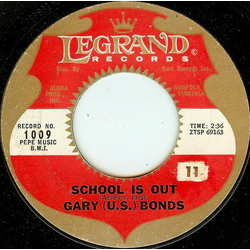 Gary U.S. Bonds School Is Out / One Million Tears Vinyl 7" USED