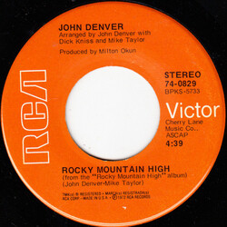 John Denver Rocky Mountain High USED VINYL 7INCH 45 RPM SINGLE STEREO