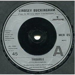 Lindsey Buckingham Trouble USED VINYL 7INCH 45 RPM SINGLE