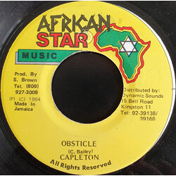 Capleton Obsticle USED VINYL 7INCH 45 RPM
