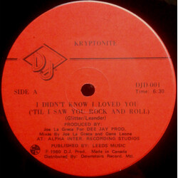 Kryptonite I Didn't Know I Loved You (Til I Saw You Rock And Roll) / I Rock And Roll Part One USED VINYL 12INCH 33 S RPM MAXI-SINGLE STEREO