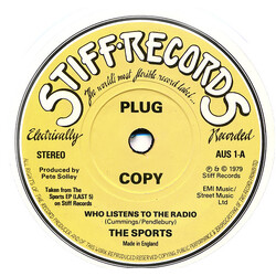 The Sports Who Listens To The Radio? USED VINYL 7INCH 45 RPM PROMO STEREO MONO