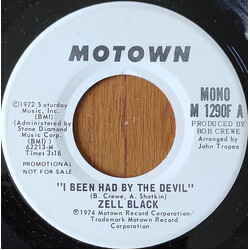 Zell Black I Been Had By The Devil VINYL 7" USED