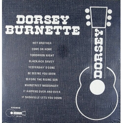 Dorsey Burnette Dorsey Vinyl LP USED
