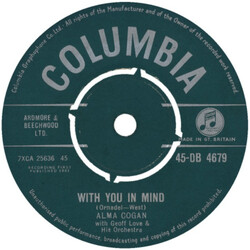 Alma Cogan With You In Mind USED VINYL 7INCH 45 RPM SINGLE