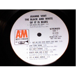 Joanne Vent The Black And White Of It Is Blues Vinyl LP USED