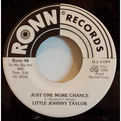 Little Johnny Taylor Just One More Chance USED VINYL 7INCH 45 RPM SINGLE PROMO