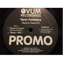 Yann Fontaine Hand In Hand E.P. USED VINYL 12INCH EP PROMO
