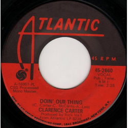 Clarence Carter Doin' Our Thing / I Smell A Rat Vinyl 7" USED
