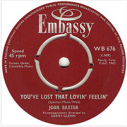 Joan Baxter / The Music Men You've Lost That Lovin' Feelin' / Cast Your Fate To The Wind Vinyl 7" USED