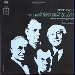 Ludwig van Beethoven / Budapest String Quartet Quartet No. 15 In A Minor, Op. 132 Vinyl LP USED