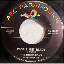 The Impressions People Get Ready / I've Been Trying USED VINYL 7INCH 45 RPM SINGLE
