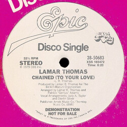 Lamar Thomas Chained (To Your Love) VINYL 12" USED