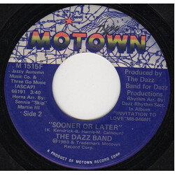 Dazz Band Sooner Or Later / Knock! Knock! USED VINYL 7INCH 45 RPM SINGLE