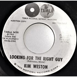 Kim Weston Looking For The Right Guy USED VINYL 7INCH 45 RPM SINGLE SIDED PROMO TEST PRESSING