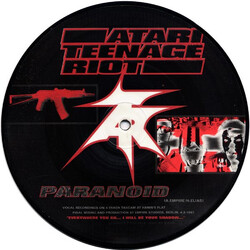 Atari Teenage Riot / Asian Dub Foundation Paranoid / Free Satpal Ram USED VINYL 7INCH 45 RPM PICTURE DISC