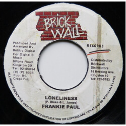 Frankie Paul Loneliness USED VINYL 7INCH 45 RPM