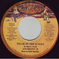 Anthony B / Admiral Tibet Weak In The Knees / Every Man To A Woman USED VINYL 7INCH 45 RPM SINGLE