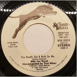 Billy Joe Royal / Toni Wine You Really Got A Hold On Me Vinyl 7" USED