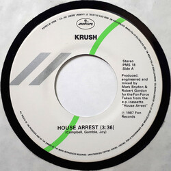 Krush House Arrest USED VINYL 7INCH 45 RPM STEREO