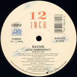 Rachel (2) Love Emergency USED VINYL 12INCH 33 S RPM SINGLE