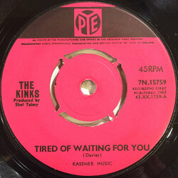 The Kinks Tired Of Waiting For You USED VINYL 7INCH 45 RPM SINGLE