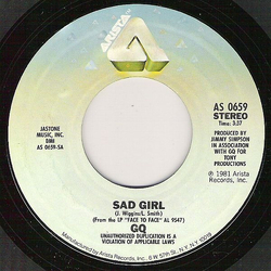 GQ Sad Girl Vinyl 7" USED