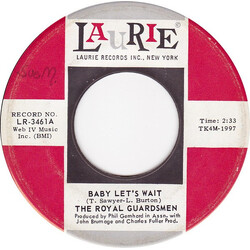 The Royal Guardsmen Baby Let's Wait USED VINYL 7INCH SINGLE