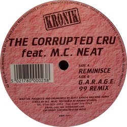 Corrupted Cru / MC Neat Reminisce USED VINYL 12INCH