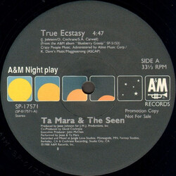 Ta Mara & The Seen True Ecstasy USED VINYL 12INCH 33 S RPM PROMO STEREO