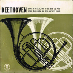 Ludwig van Beethoven / Dennis Brain / Denis Matthews Sonata In F Major, Opus 17 For Horn And Piano USED VINYL 7INCH 45 RPM EP CLUB EDITION MONO