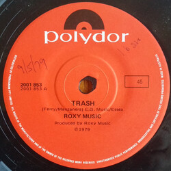 Roxy Music Trash USED VINYL 7INCH 45 RPM SINGLE
