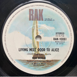 New World (3) Living Next Door To Alice USED VINYL 7INCH 45 RPM SINGLE