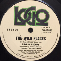 Duncan Browne The Wild Places USED VINYL 7INCH 45 RPM SINGLE