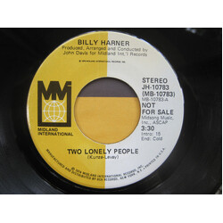 Billy Harner Two Lonely People USED VINYL 7INCH PROMO STEREO MONO