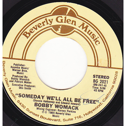 Bobby Womack Someday We'll All Be Free / I Wish I Had Someone To Go Home To Vinyl 7" USED