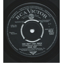 Duane Eddy Your Baby's Gone Surfin' / Shuckin' Vinyl 7" USED