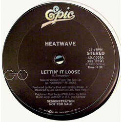 Heatwave Lettin' It Loose USED VINYL 12INCH 33 S RPM PROMO STEREO