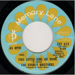 Everly Brothers This Little Girl Of Mine / Should We Tell Him USED VINYL 7INCH 45 RPM REISSUE