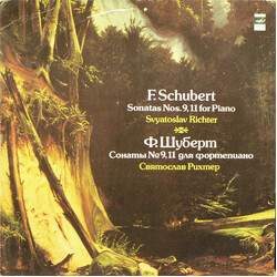 Franz Schubert Sonatas No. 9 And 11 For Piano Vinyl LP USED