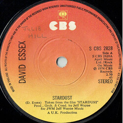 David Essex Stardust USED VINYL 7INCH 45 RPM SINGLE