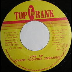 Johnny P / Johnny Osbourne Link Up / Mule Train USED VINYL 7INCH 45 RPM
