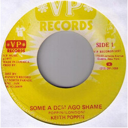 Keith Poppin Some A Dem Ago Shame USED VINYL 7INCH 45 RPM