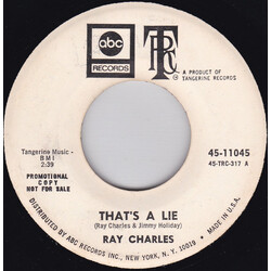 Ray Charles That's A Lie / Go On Home USED VINYL 7INCH 45 RPM SINGLE PROMO