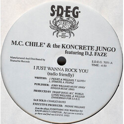 M.C. Chile' / The Koncrete Jungo / D.J. Faze I Just Wanna Rock You / Here Comes The Slavemaster USED VINYL 12INCH 33 S RPM