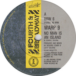 Warp 9 No Man Is An Island VINYL 7" USED