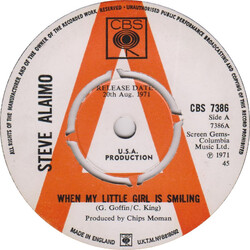 Steve Alaimo When My Little Girl Is Smiling / Gemini USED VINYL 7INCH 45 RPM SINGLE PROMO